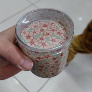 شمعة عطريه زمرده فلورال  10 سم